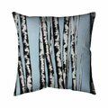 Fondo 26 x 26 in. Pastel Birches-Double Sided Print Indoor Pillow FO2777292